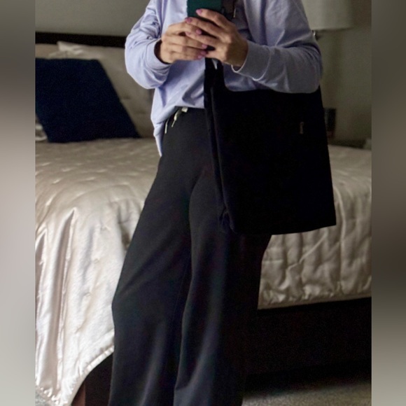 KIPLING “Aniya” Black Nylon Shoulder Bag Travel Tote - Picture 13 of 13